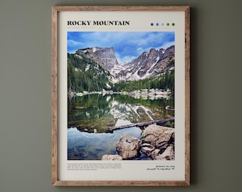 Rocky Mountain National Park Poster • Rocky Mountains • Premium Quality Fine Art Print • Colorado Home Decor • Nature Landscape Photography