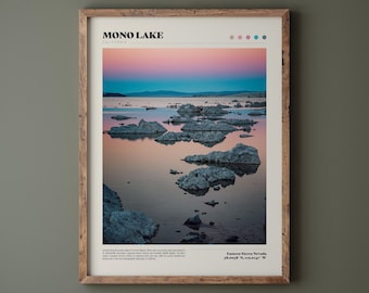 Mono Lake Eastern Sierra Poster • CA Highway 395 • Premium Quality Fine Art Print • Modern Home Decor • Nature Landscape Photography