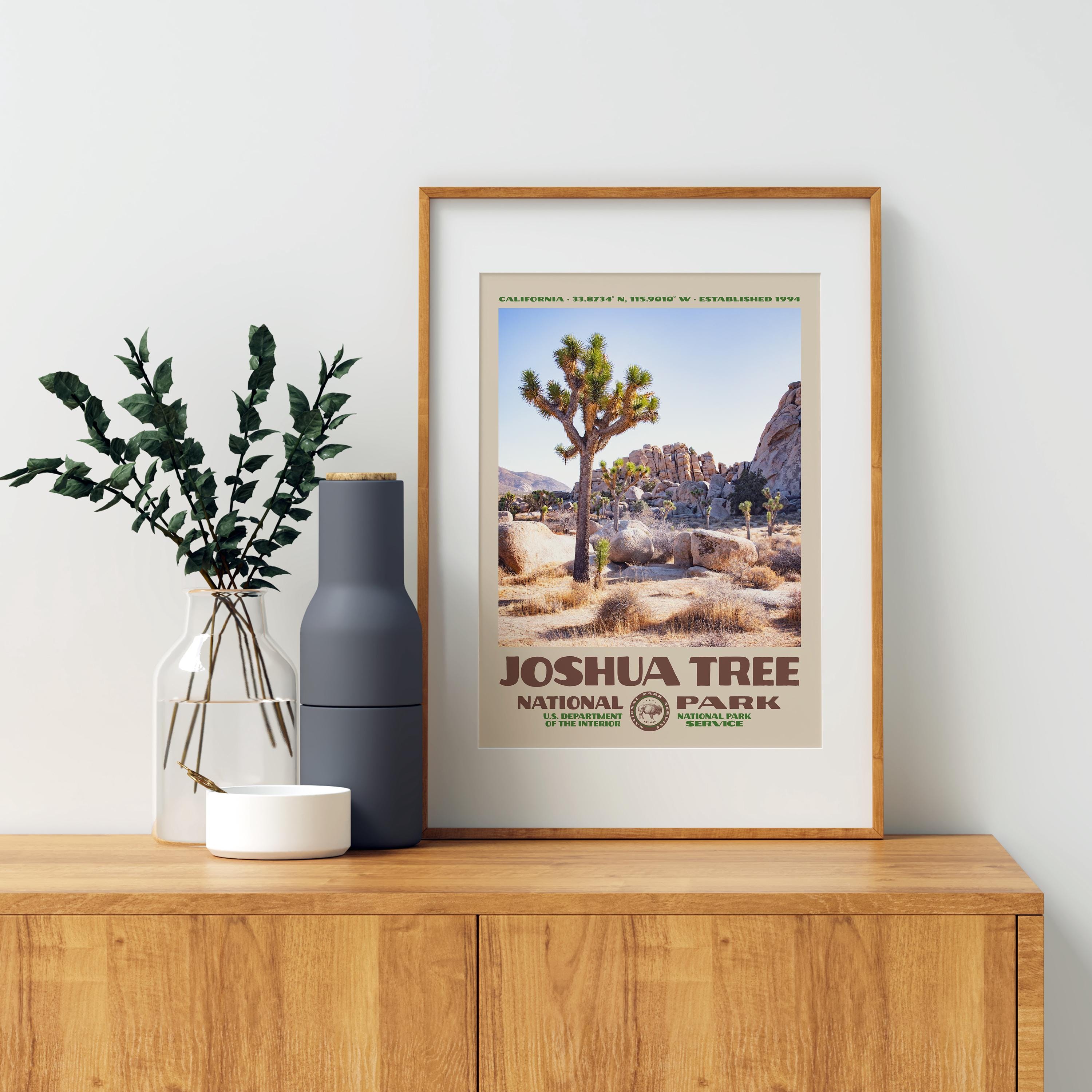 Joshua Tree National Park Poster • Retro NPS Print • Nature Photography ...