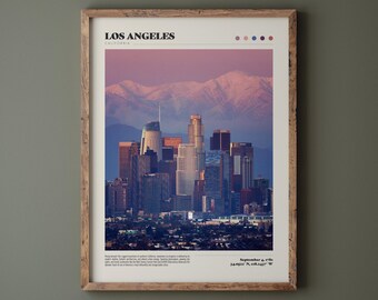 Downtown Los Angeles Poster • LA Skyline Photo • Premium Quality Fine Art Print • Modern Home Decor • California & Urban Photography