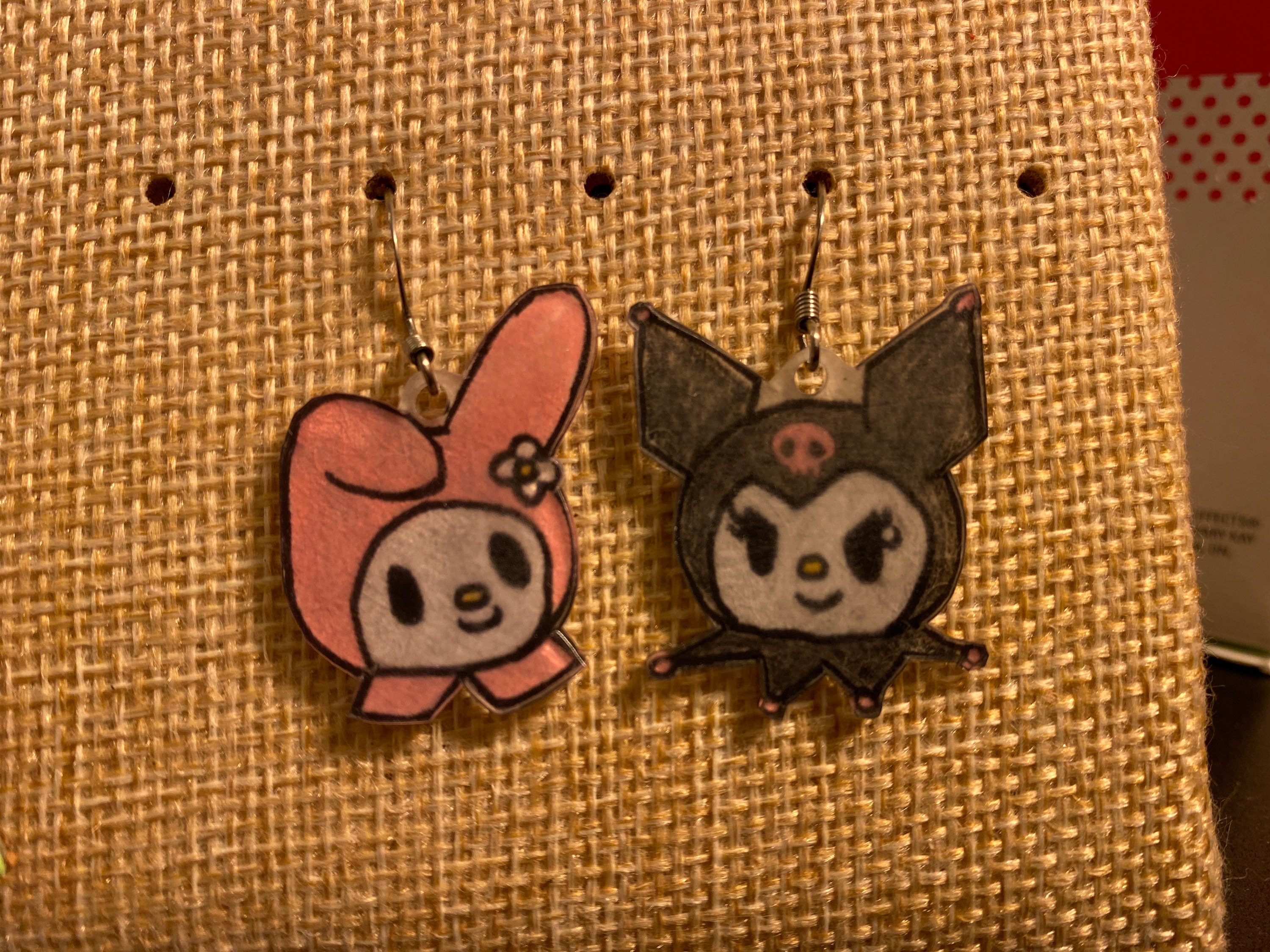 My Melody and Kuromi earrings Etsy