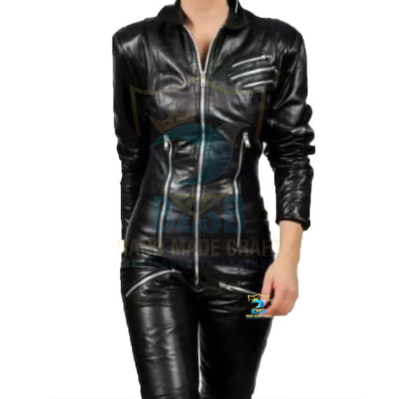 Womens dress leather suits discount