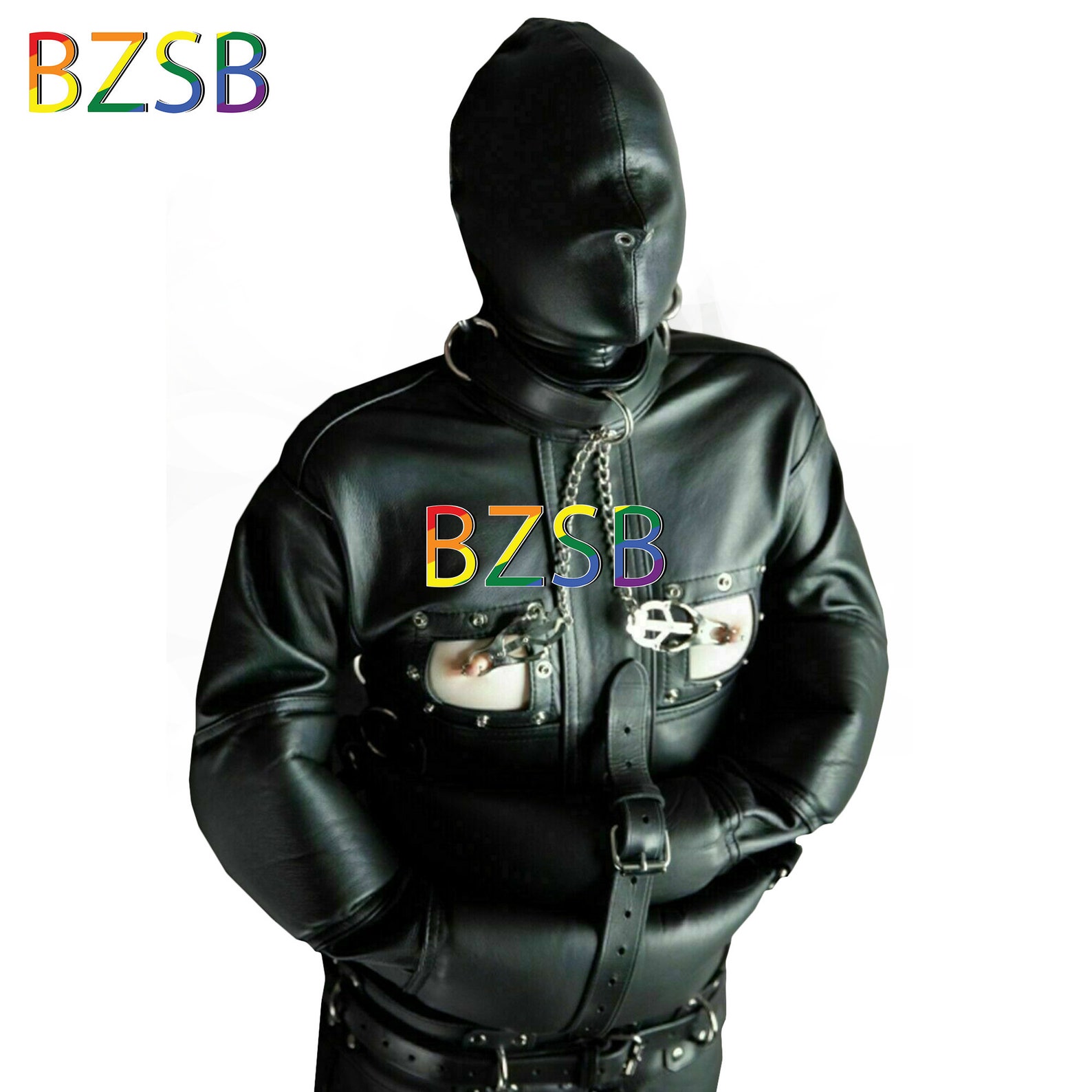 Leather Sleep Sack Body Bag Sensory Deprivation Leather Bondage Bag