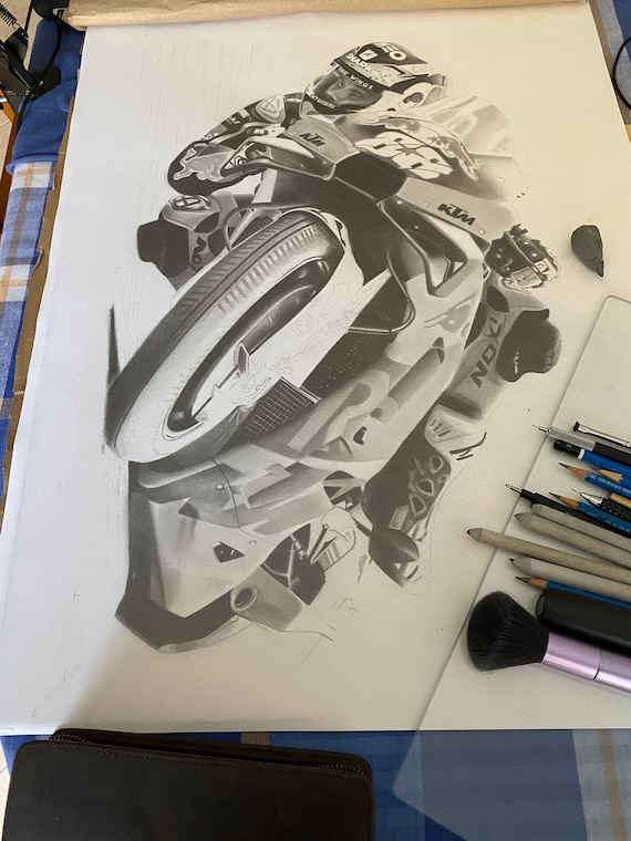 Kit D'autocollants Miguel Oliveira #44 - Format A4 - Décoration MotoGP
