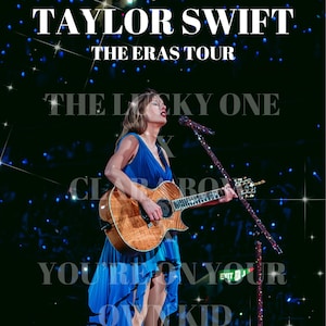 THE ERAS TOUR Print: Customisable Per Show/Lyrics/Album