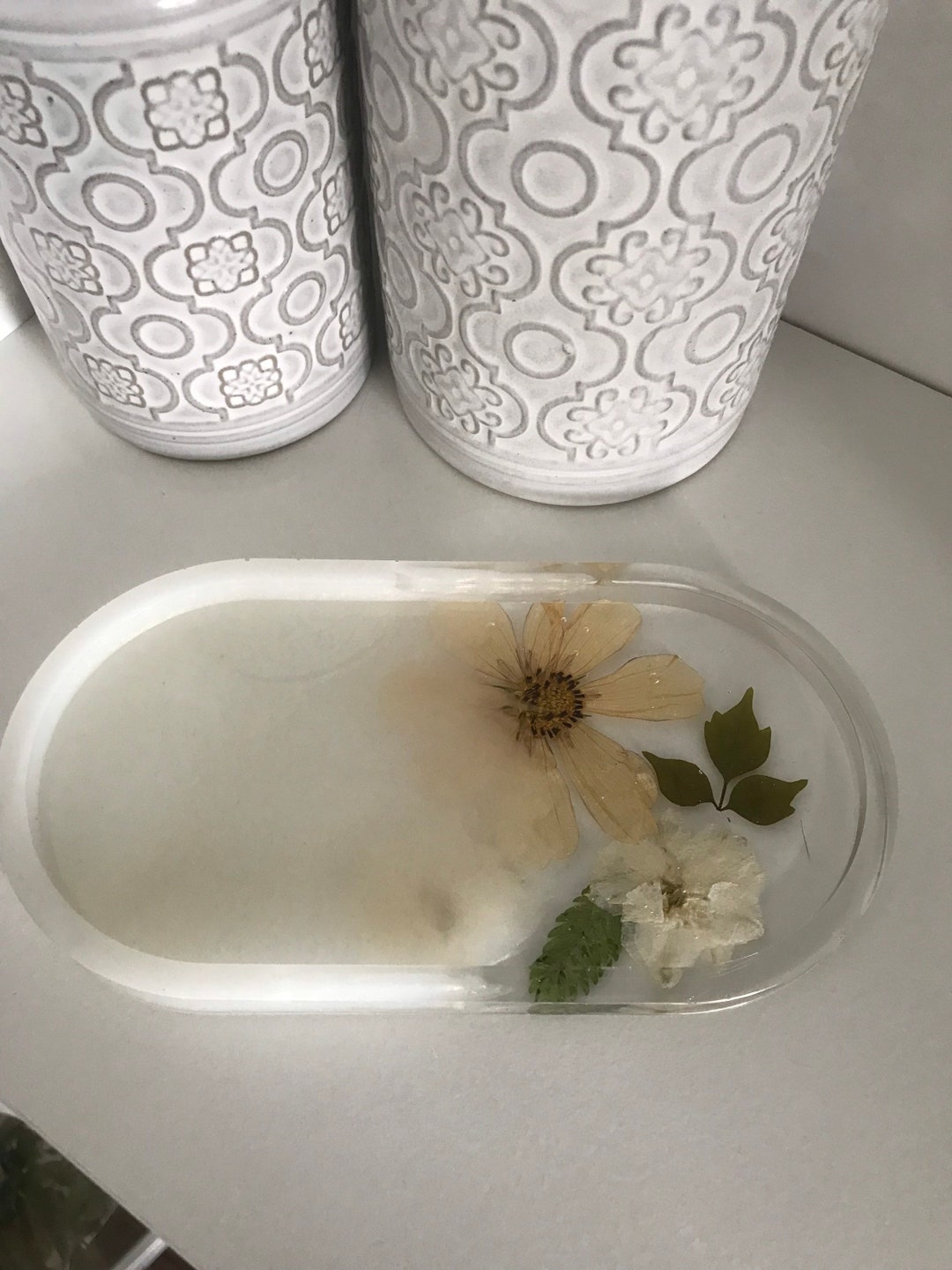 Resin Tray,floral Tray,pressed Flower Tray. Jewelry,soap Dish