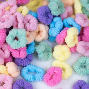 Mini Fluffy Hair Bobbles (100 per pack)