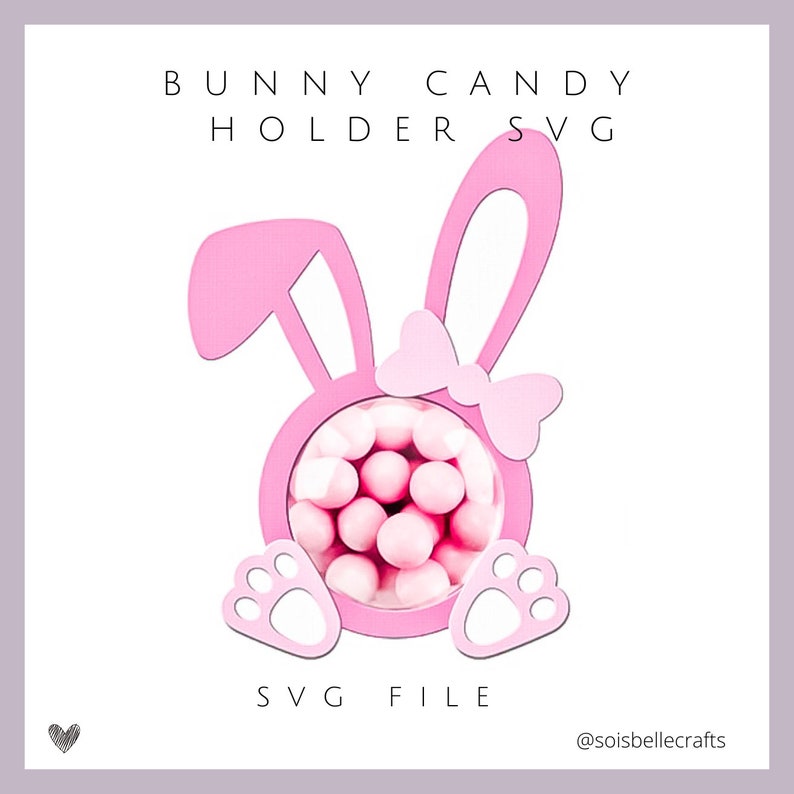 Bunny Candy Holder SVG - Etsy