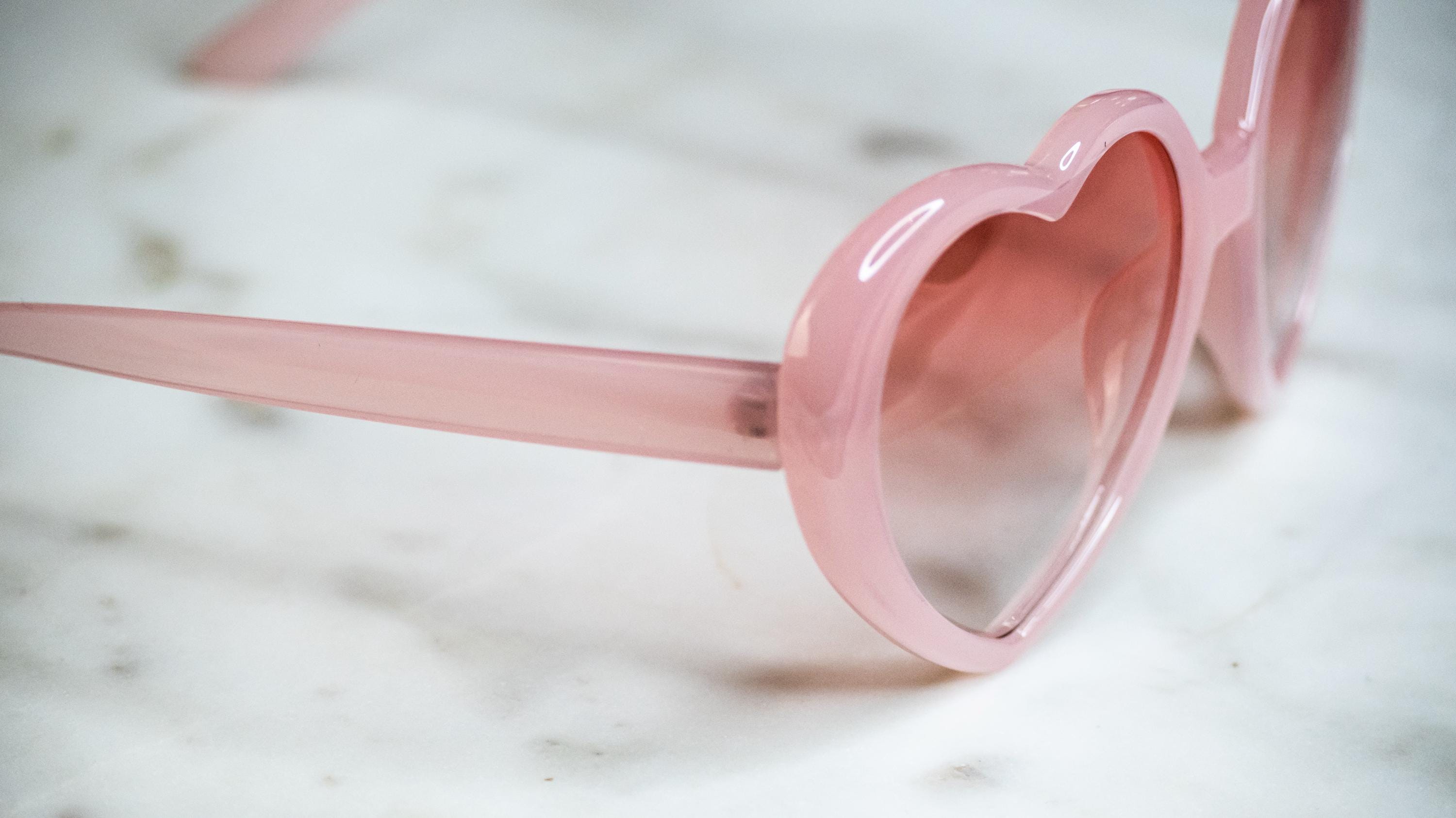 Oversized Rose Tinted Sunglasses - Etsy display picture 1