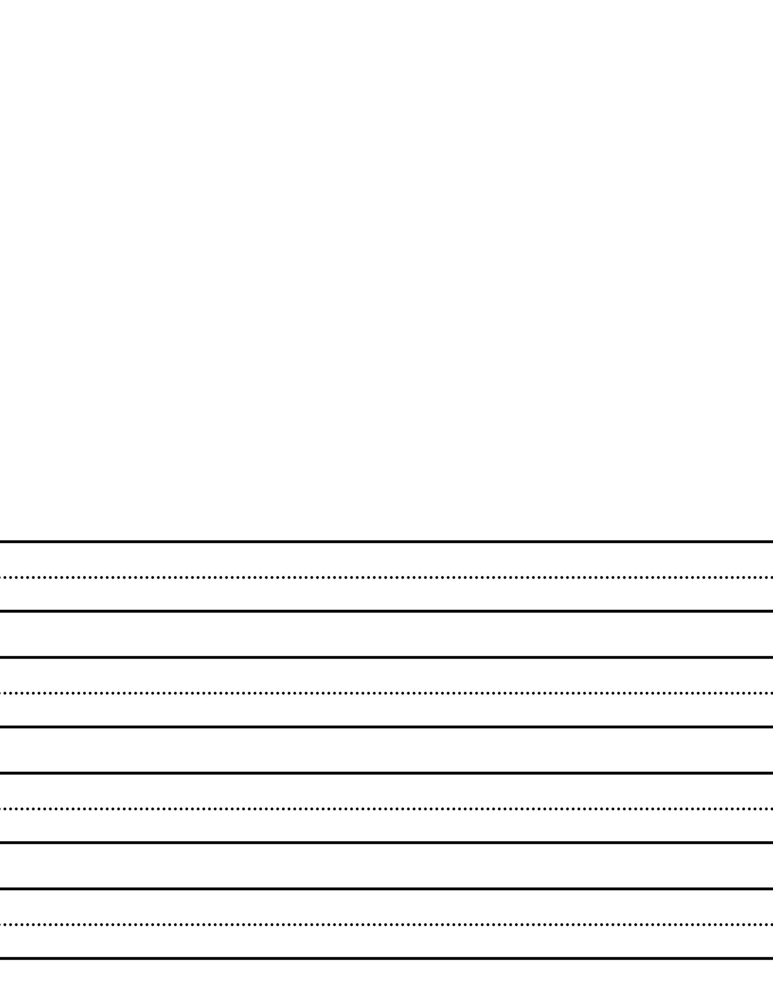 Kindergarten Lined Paper / Kindergarten Writing Paper / Handwriting