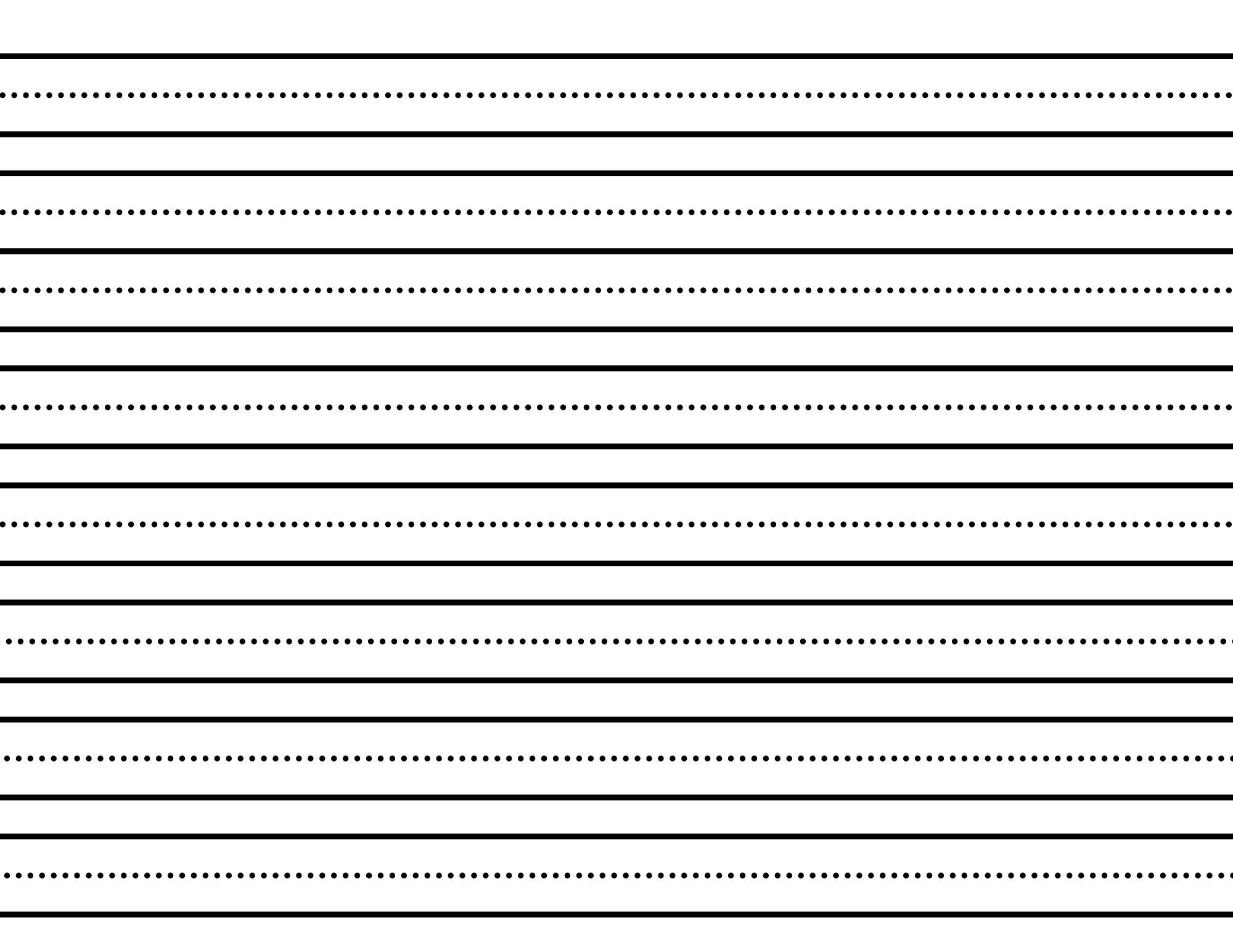 Kindergarten Lined Paper / Kindergarten Writing Paper / Preschool