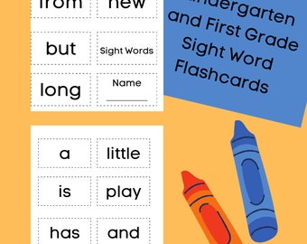 Sight Word Flashcards / High-Frequency Words /  240 Flashcards/ Learn to Read/ Reading Practice
