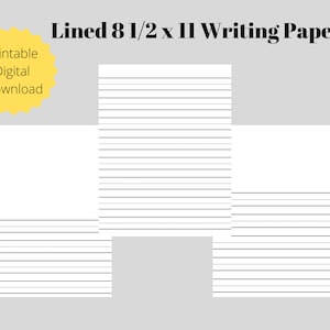 Kindergarten Lined Paper / Kindergarten Writing Paper / Handwriting / Writing Practice / Journal Writing / Preschool Writing Paper