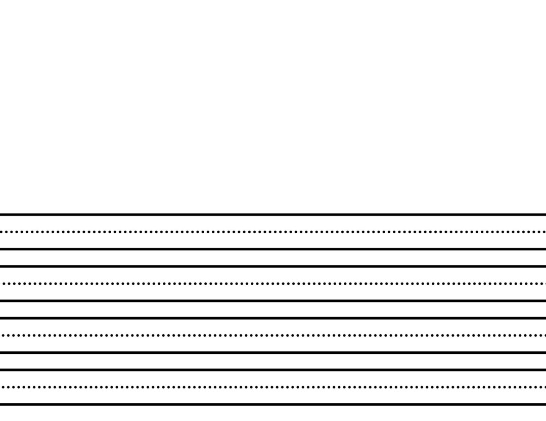 Kindergarten Lined Paper / Illustrators / Writing Paper / Preschool ...