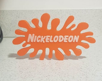 Nickelodeon Sign Shelf Splat Decoration 3D Print - Great for Collector