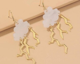 Storm Cloud Earrings | Etsy Storm Cloud Earrings | Etsy