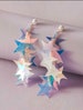 Iridescent Star Cluster Dangle Earrings | Celestial Jewellery 