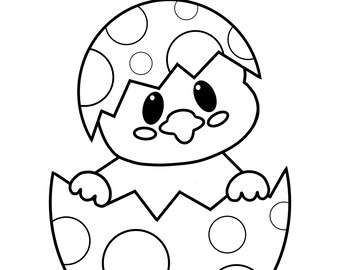 Download Easter Coloring Book Etsy