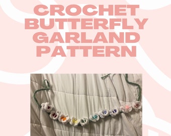 Crochet Butterfly Garland Pattern