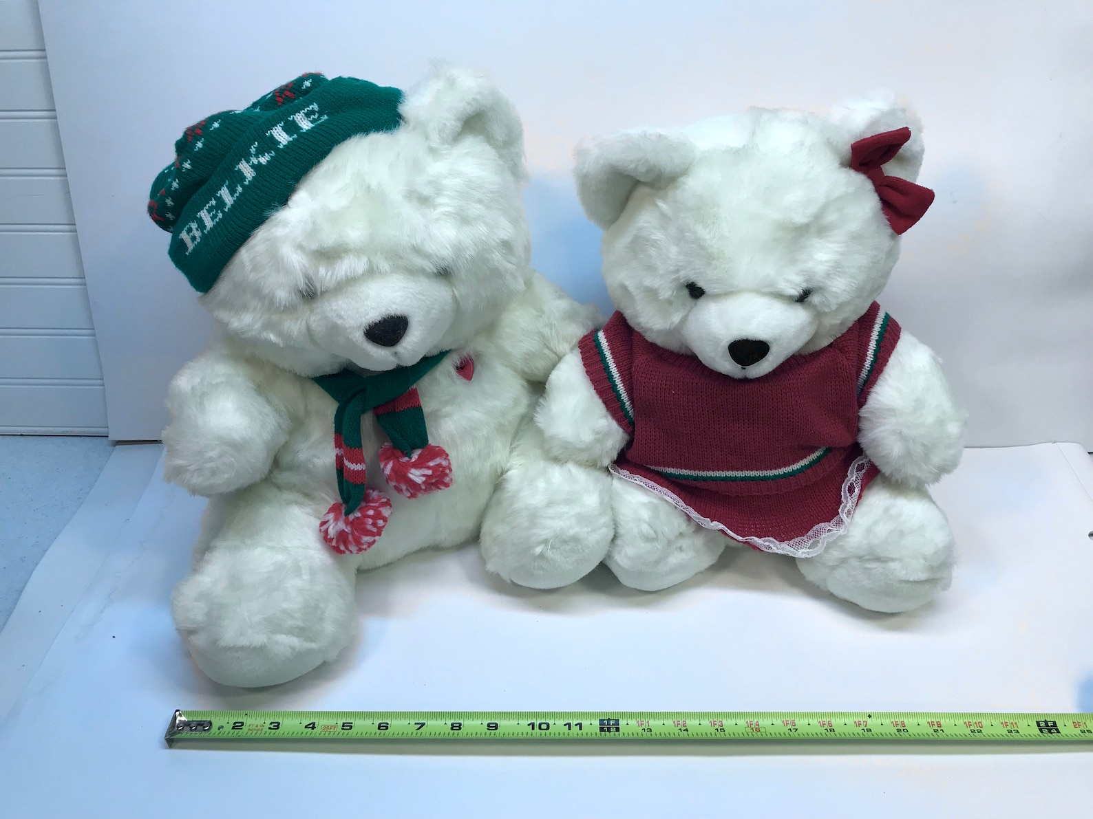 Vintage 1988 Belkie Bear Set of Twoteddy Bear Plushknit Etsy