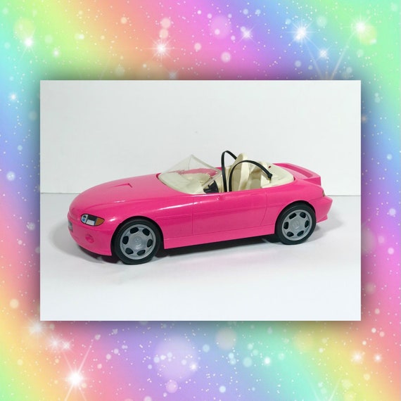 RARE 1996 Pink Barbie and Ken Cruisin Car vintage Motorized La Mia Cabriolet Etsy