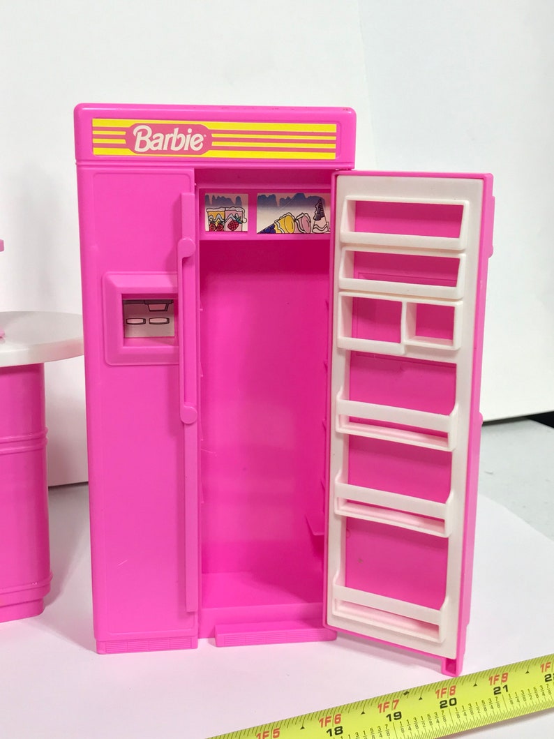 1990 Barbie Pink Kitchen Play Set Mattel Vintage - Etsy