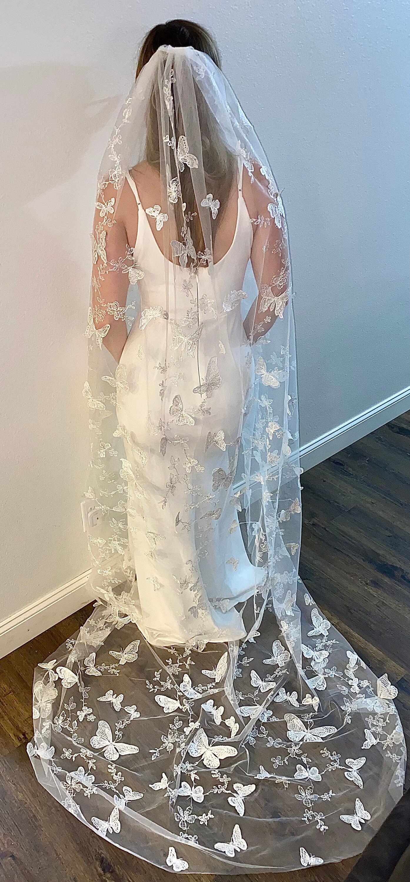 Etsy custom butterfly cathedral wedding veil. il_fullxfull.7023835231_jwtq.jpg main image 2