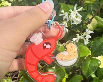 Shrimp Fried Rice Acrylic Keychain