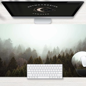 Forest Desk Mat, Green Desk Mat, Aesthetic Desk Pad, Mouse Mat, Cute Desk Mat, Extra Large Mouse Pad, Computer Desk Mat, Office Accessory