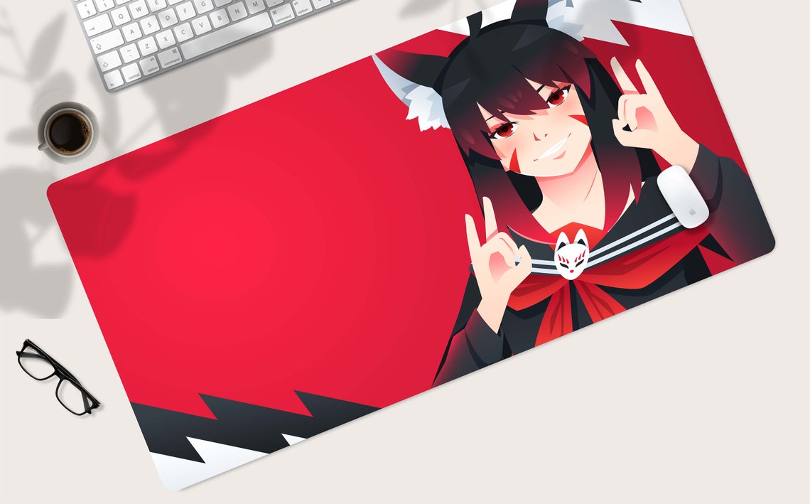 Japanese Desk Mat Manga Girl Desk Mat Anime Desk Mat Anime Etsy