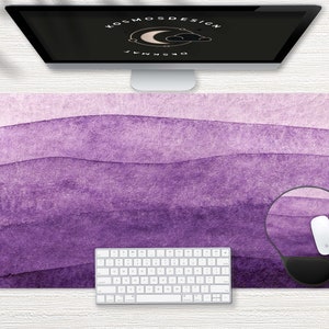 Purple and Lilac Colors Desk Mat, Purple Desk Mat, Cute Desk Mat, Cute Desk Pad, Extra Large Desk Mat, Desk Mat Cute, Cute Mouse Pad