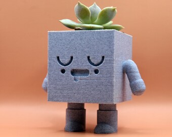 Kawaii 3D Printed Succulent Planter/ Cactus Planter/ Air Plant Holder/ Pencil Holder- NEMU