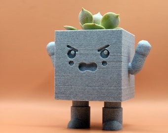 Kawaii 3D Printed Succulent Planter/ Cactus Planter/ Air Plant Holder/ Pencil Holder - KATAI