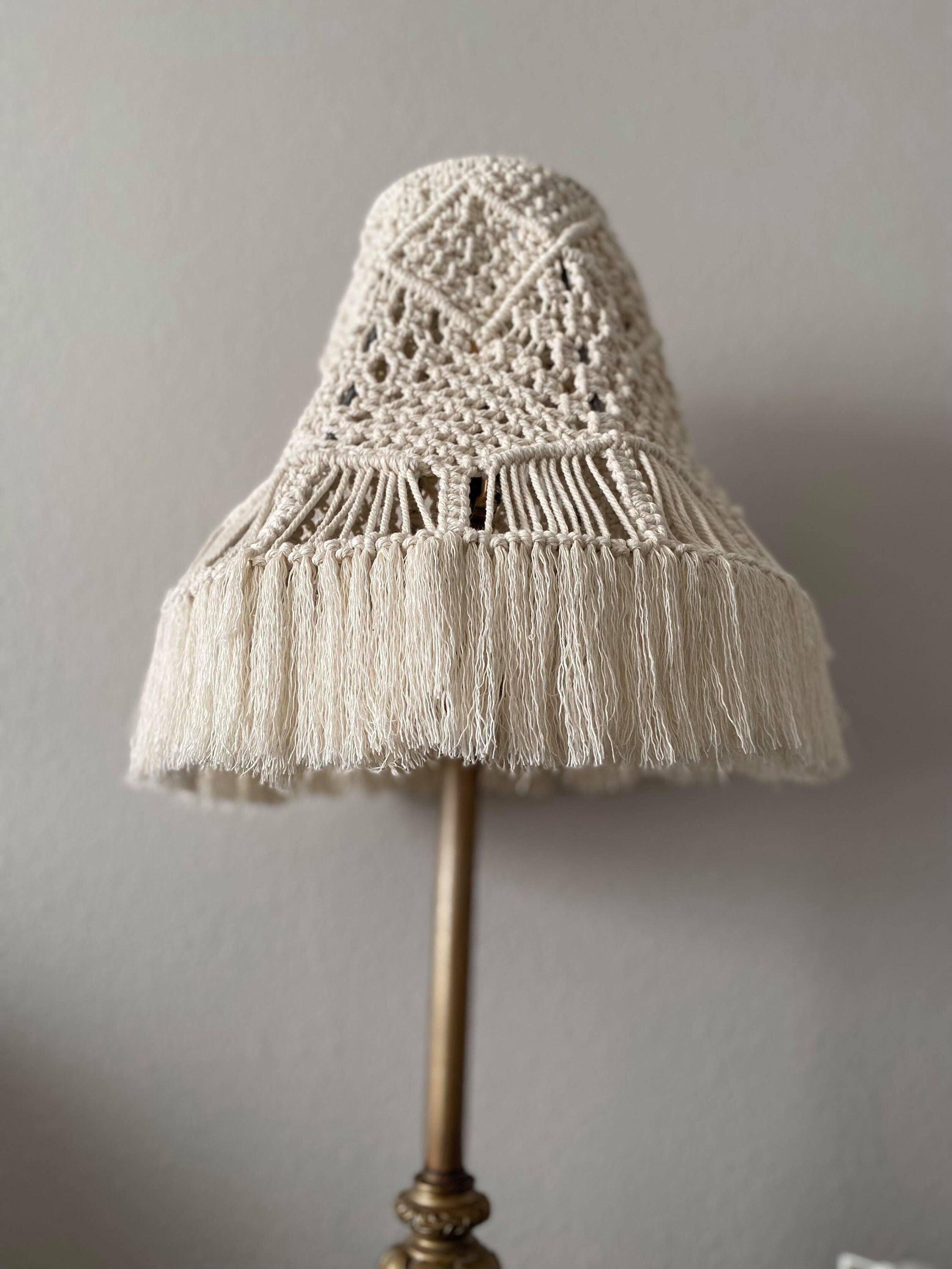Handmade Boho Macrame Lamp Shade Etsy