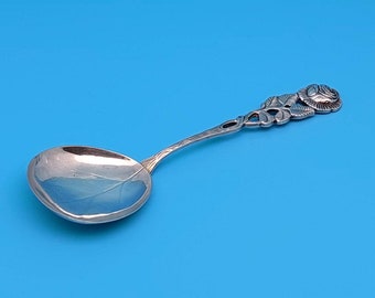 Flower Rose Cream Spoon 100 Silver Spoon #001