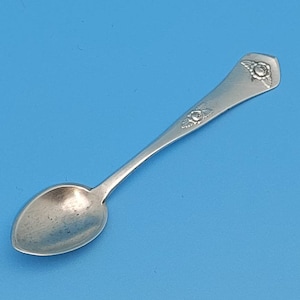 Antique Art Nouveau salt spoon silver 830 sweetener spoon #001 Denmark