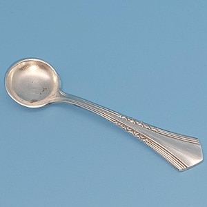Vintage salt spoon silver-plated sweetener spoon #001