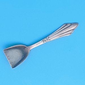 WMF 900 fan pattern salt spoon silver-plated 100s sweetener spoon #002