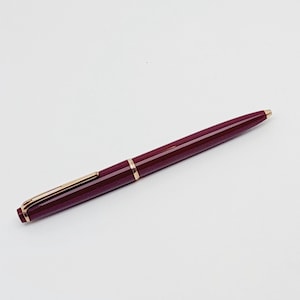Montblanc hefboom balpen nr. 38 Bordeaux rood gouden clipmechanisme