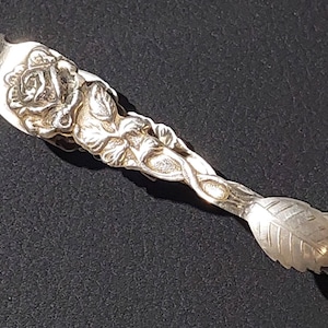 Hildesheimer Rose sugar tongs 100 silver plated pie server #001