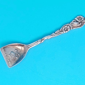 Alpacca salt spoon silver-plated sweetener spoon Nilsjohan #004