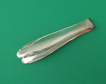 Nostalgic WMF sugar tongs Art Deco pattern silver plated sugar lifter #000