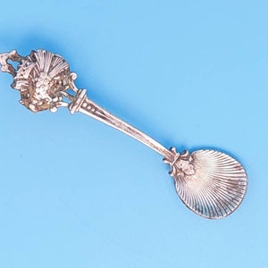 Art Nouveau salt spoon silver-plated sweetener spoon #065