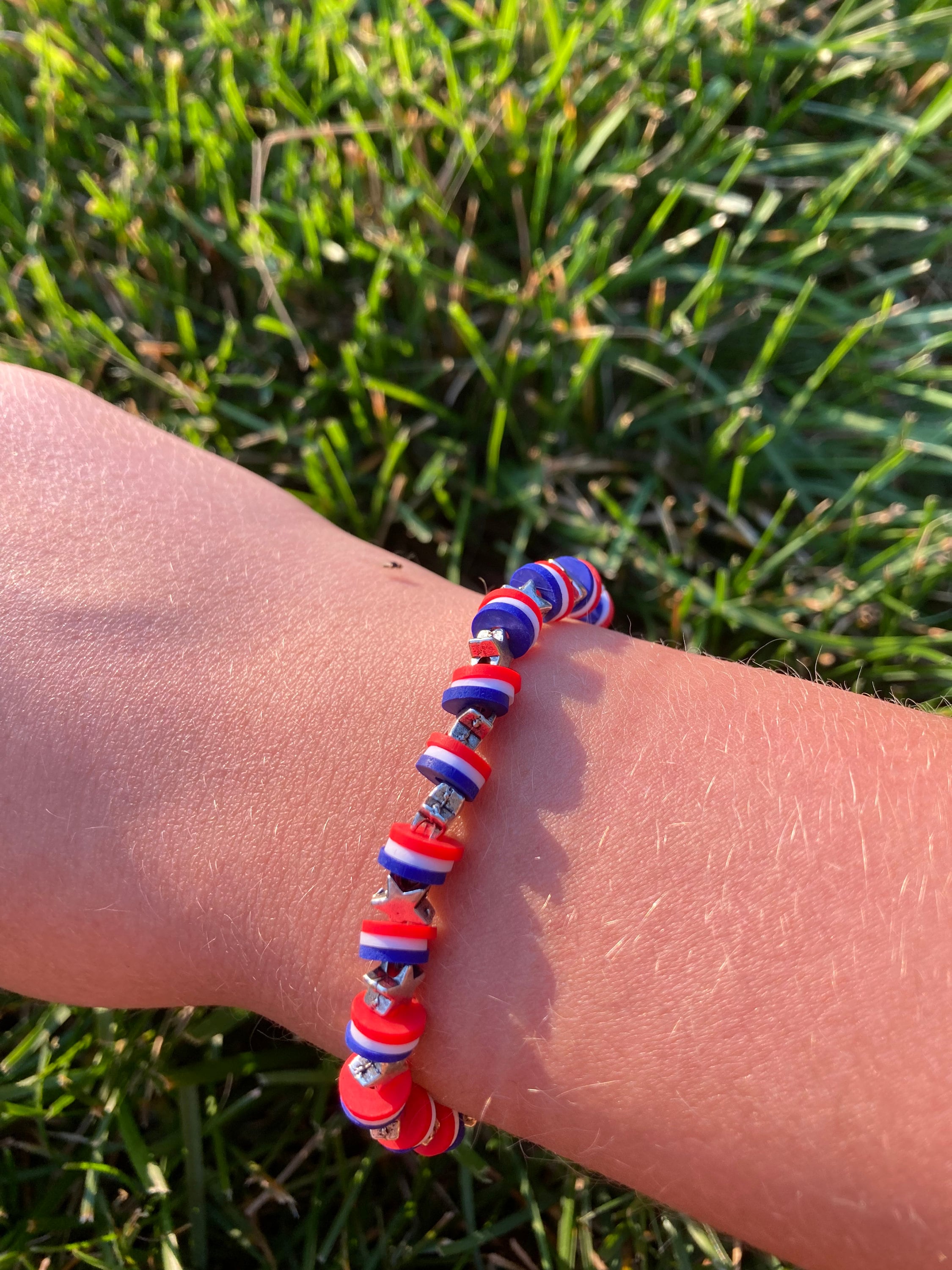 Flat bead bracelet with star Etsy.de