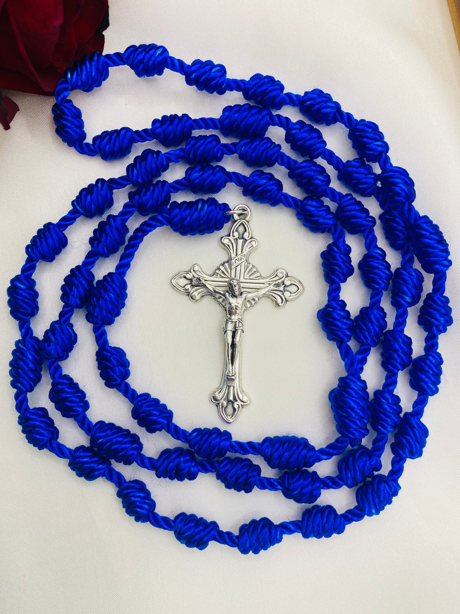 Cord Knot Rosary Pocket Rosary Marian Ave Maria Catholic Etsy UK