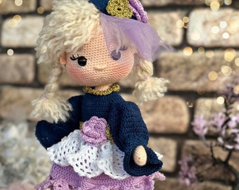 Crochet Pattern Mabel The Doll, Amigurumi Doll Pattern, Crochet Doll Pattern, English Pdf