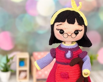 Crochet Pattern Dahlia The Doll, Amigurumi Doll Pattern, Crochet Doll Pattern, English Pdf