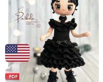 Crochet Pattern Witch Doll, Amigurumi Doll Pattern, English Pdf