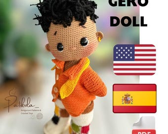 男の子人形あみぐるみぬいぐるみかぎ針編みパターンかわいい抱き枕