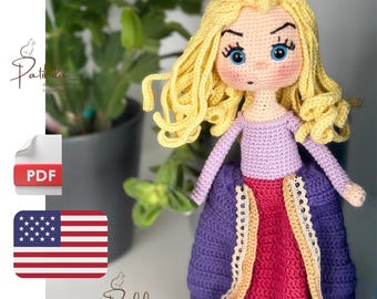 Crochet Witch Sera Doll Pattern, Amigurumi Witch Doll Pattern, English Pdf